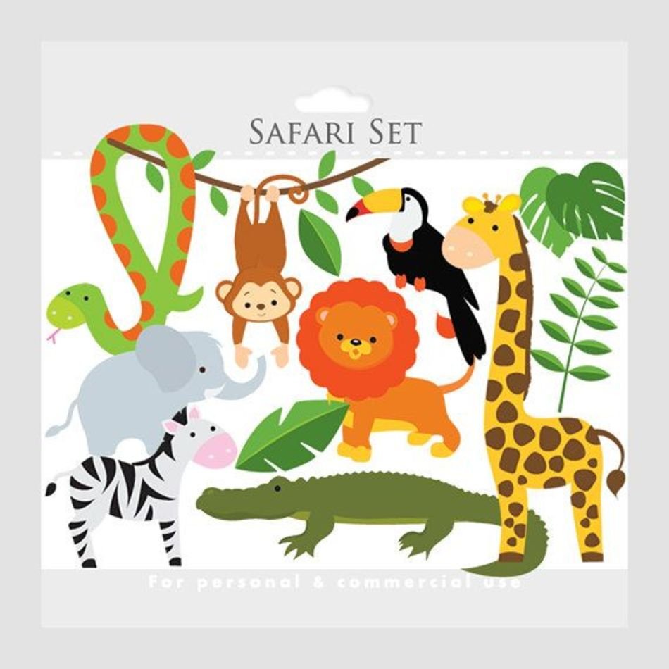 Jungle Animals Clip Art N13