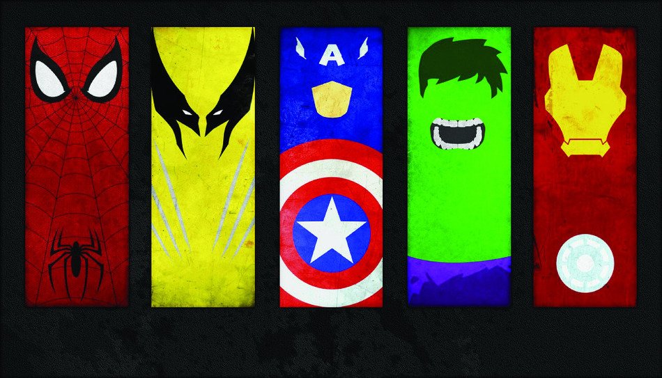 colorful marvel bookmarks