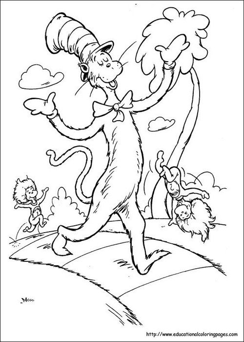 Dr Seuss Hat Coloring Page N2