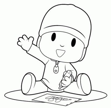 Pocoyo Coloring Pages