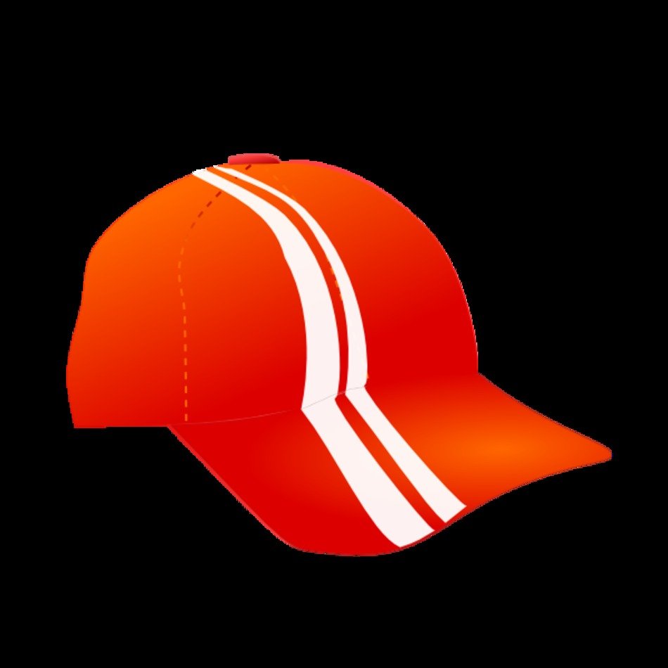 Cap With Racing Stripes Clip Art
