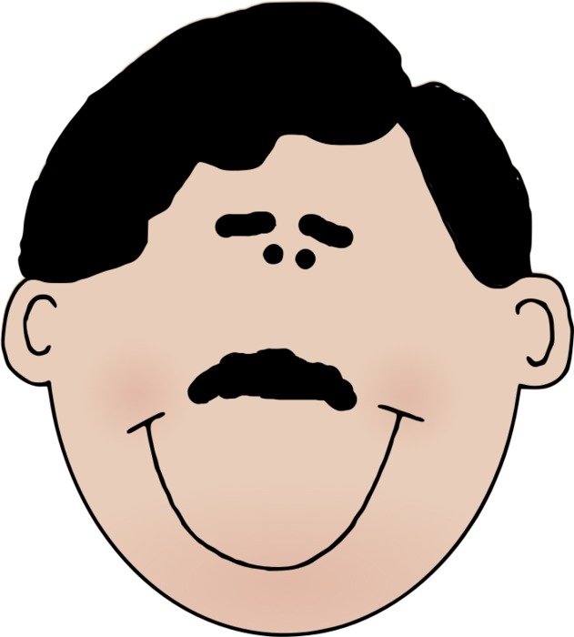 Cartoon Man With Mustache N4
