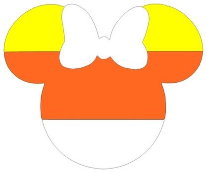 Halloween Candy Corn Minnie Clip Art