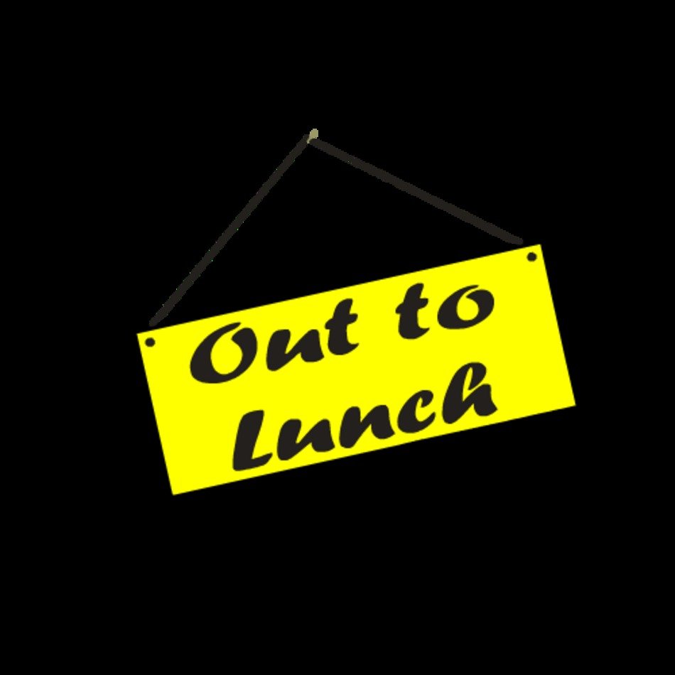 Out To Lunch Sign Clip Art N5 free image download