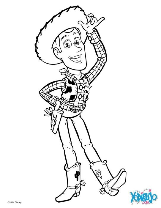 Dibujo Para Colorear Woody De Toy Story