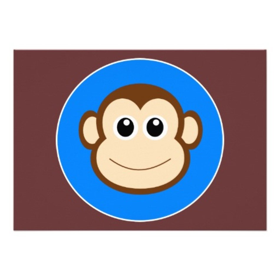 Cartoon Monkey Face N8