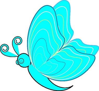 Cartoon Butterfly Clip Art N35