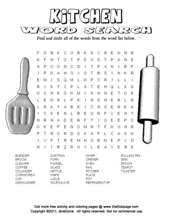 Free Printable Word Search Games