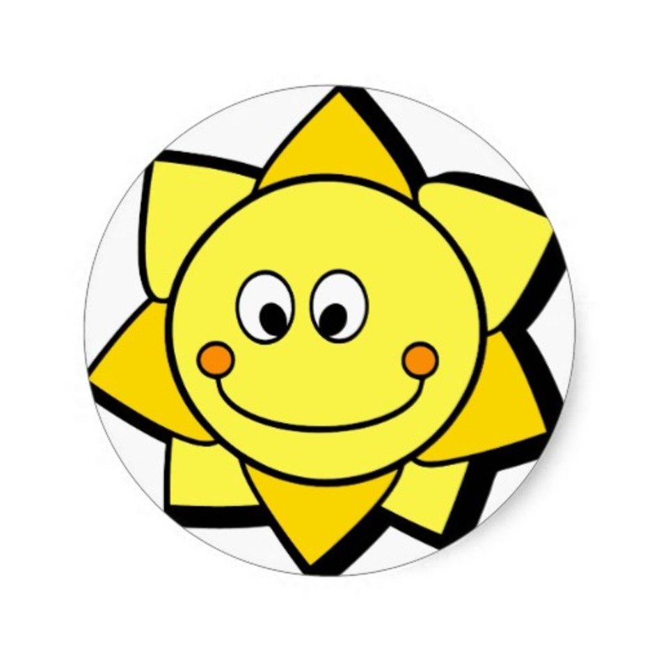 Yellow Sun Clip Art N23