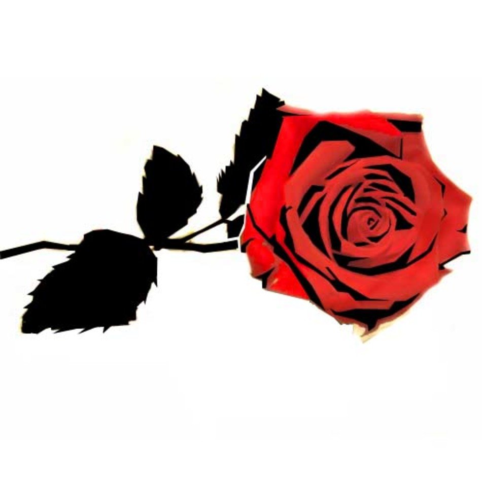 Rose Stencil N2