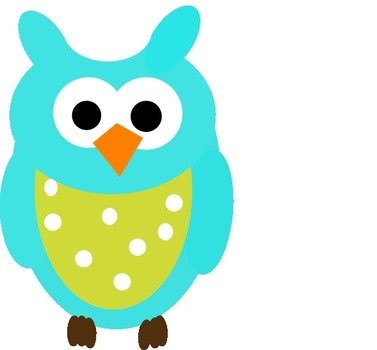 Teal Owl Clip Art N3