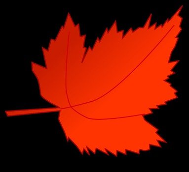 red sheet on a black background