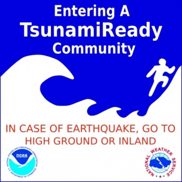 Tsunami Warning Sign Clip Art free image download