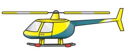 Helicopter Clip Art drawing