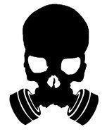 black gas mask as a picture for clipart