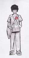 painted anime boy
