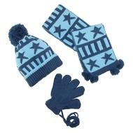 Hat Gloves And Scarf Set blue