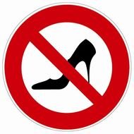 TALONS AIGUILLE INTERDITS