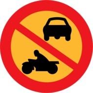 restriction road sign
