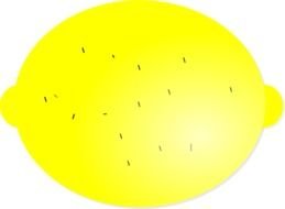 Cartoon yellow Lemon drawing