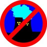 Clipart of Nuclear Power sign