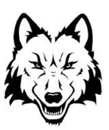 Wolf Head Logo drawing