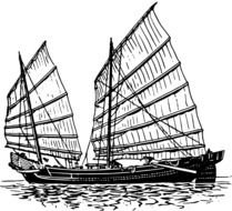 Black And White Ship Clip Art N9