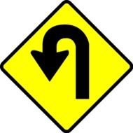 U Turn as a Clip Art
