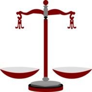 Light Heavy Balance Scale Clip Art