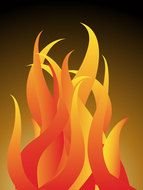 Fire Flames Clip Art drawing