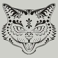 Sugar Skull Black And White Clip Art