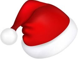 Christmas Santa Hat on a white background