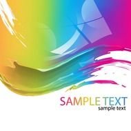 Name Colorful Abstract Vector Art