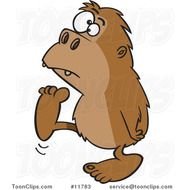Bigfoot Walking Cartoon