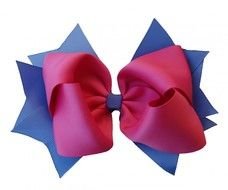 red-blue bow as a picture for clipart