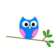 Pink Owl Clip Art N29