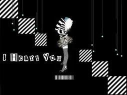 I Heart You as the inscription in the picture
