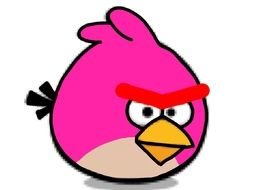 Pink, cartoon character from Angry Birds