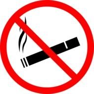 Clip Art of no smoking sign