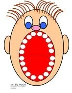 Mouth Template Printable drawing