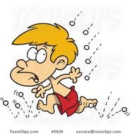 Little Boy Running Cartoon