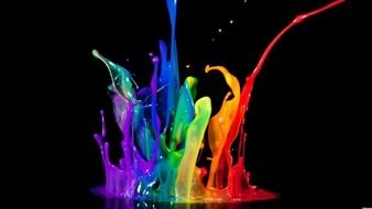 Neon Color Splash drawing