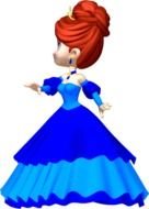 Princess in blue drawing