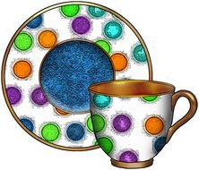Clip Art Prints With A Bright And Colorful Pencil Line Polka Dot N5