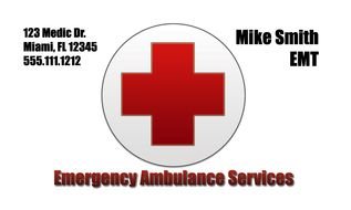 Medical Emergency Card Template Free drawing