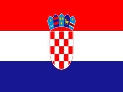 Croatia flag drawing