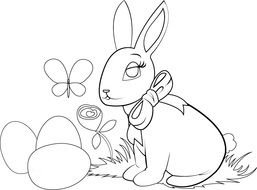 Easter Bunny Clip Art drawing