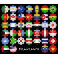 buttons with flags