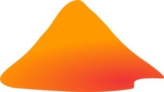 Volcano Clip Art drawing