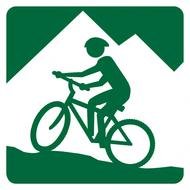 icon with mountain bikes